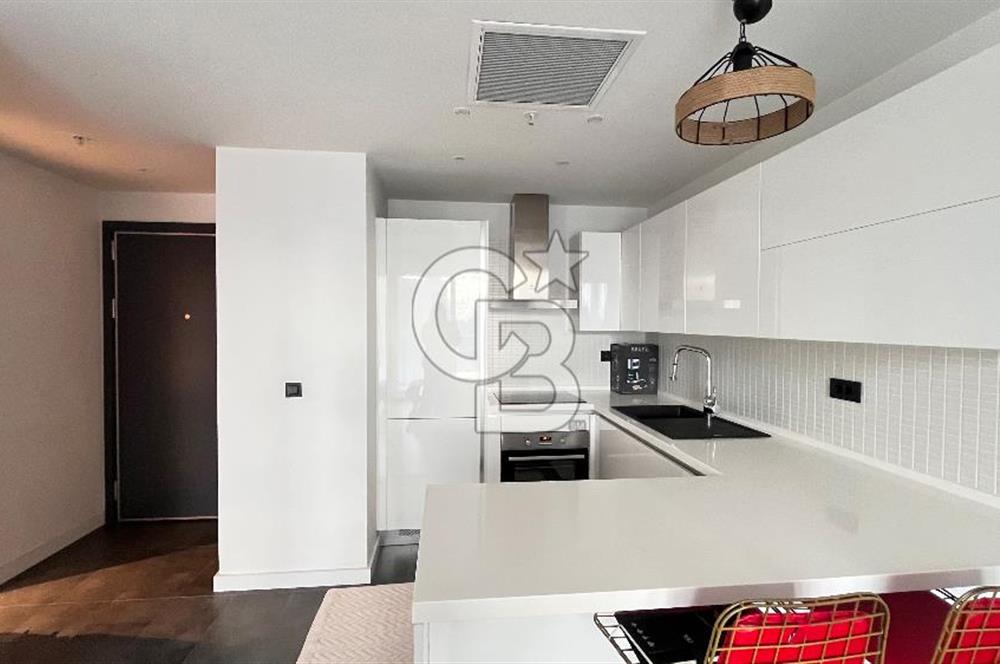 Folkart İncity'de Havuz Cephe Balkonlu Eşyalı Kiralık 1+1 Daire