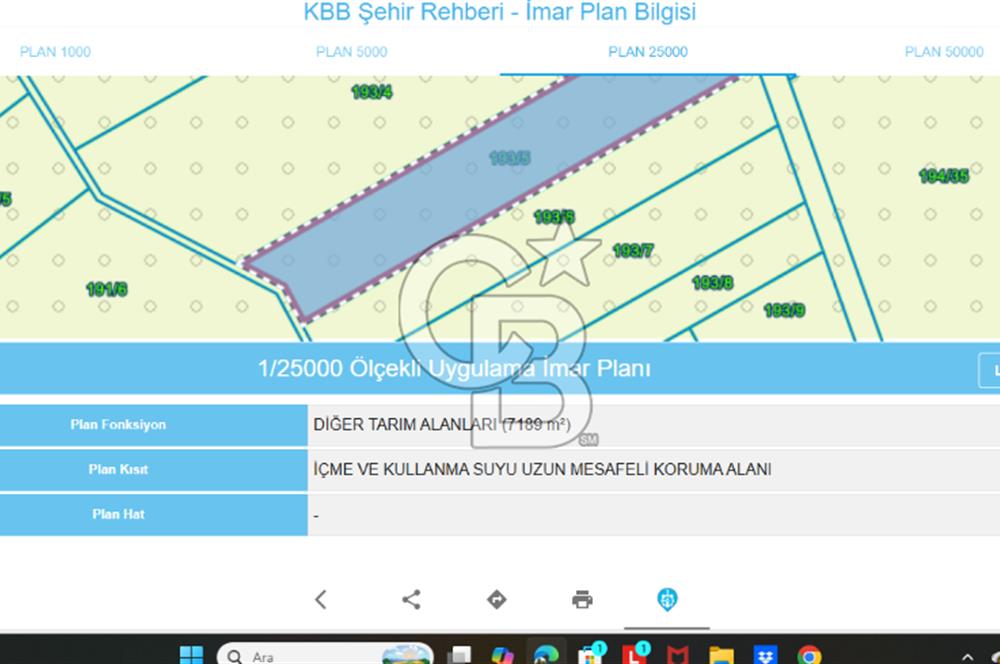 DERİNCE TAHTALI BALKANCILAR MEVKİİ SATILIK TARLA
