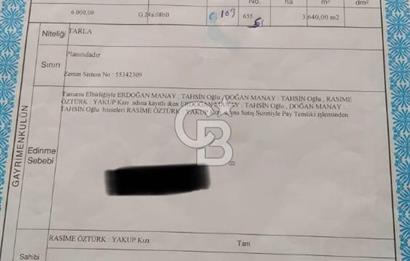 KANDIRA ELMACIK'TA 3640 M2 SATILIK TARLA CB TOWER