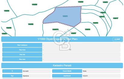 KANDIRA ELMACIK'TA 3640 M2 SATILIK TARLA CB TOWER