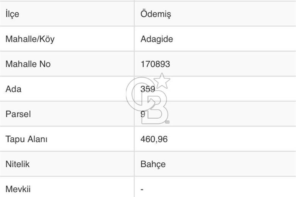 İzmir Ödemiş Adagide Mahallesinde Bahçeli Kerpiç Ev