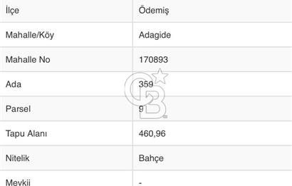 İzmir Ödemiş Adagide Mahallesinde Bahçeli Kerpiç Ev