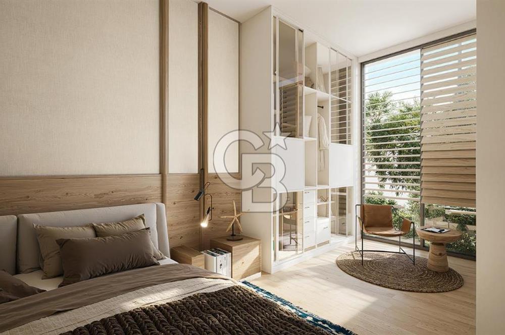 TAM DENİZ MANZARALI,DENİZE 120 M,LÜKS 2+1 BALKONLU,KYBELE EVLERİ