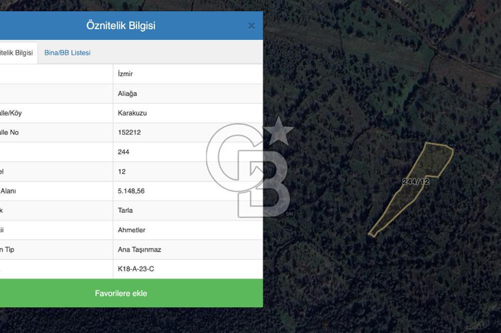 CB ODAK'TAN Aliağa Karakuzuda Yatırımlık Tarla