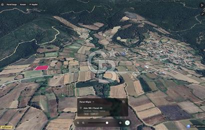 Kazdağları’nın Eteklerinde, Termal Turizm Bölgesinde Bungalovlu 3448 m² SATILIK Tarla!