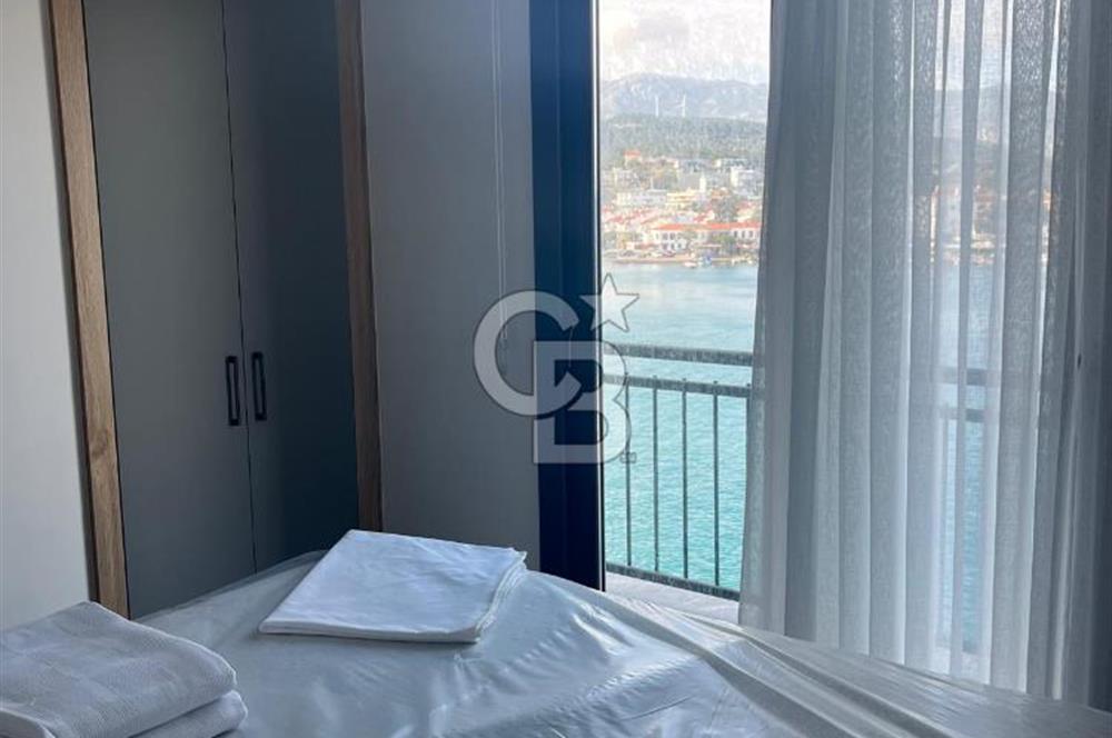 Karaburun Mordoğan Merkez'de Denize Sıfır 2+1 Daire