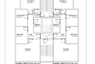 KARTAL ATALAR'DA PROJEDEN SATILIK DENİZ MANZARALI  2+1 DAİRE - 1 - 327748