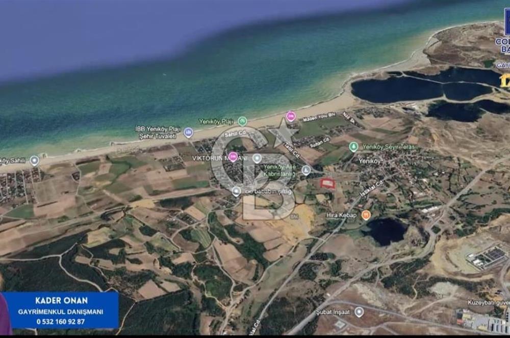 YENİKÖY'DE YENİ ŞEHİR PROJESİNDE SATILIK TARLA