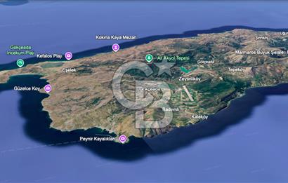 Gökçeada Yeni mahalle Güzelce Koyunda Satılık 7335 M2 Tarla