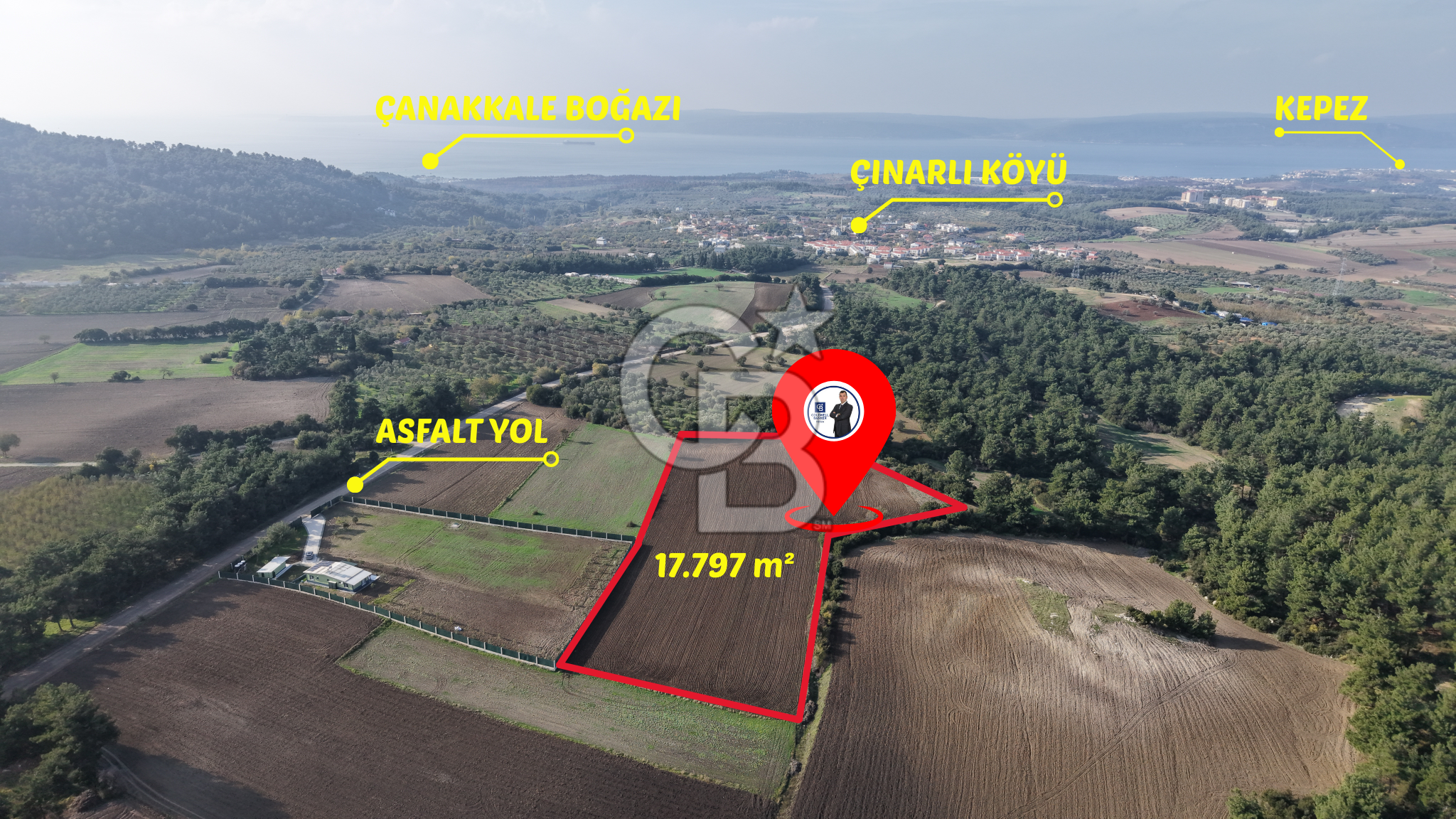 ÇANAKKALE ÇINARLI KÖYÜ YATIRIM DEĞERİ ÇOK GÜÇLÜ SATILIK HİSSE
