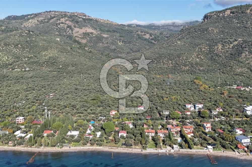 AYVACIK AHMETÇE EŞSİZ KONUMDA DENİZE 40 MT SATILIK VİLLA & ARAZİ