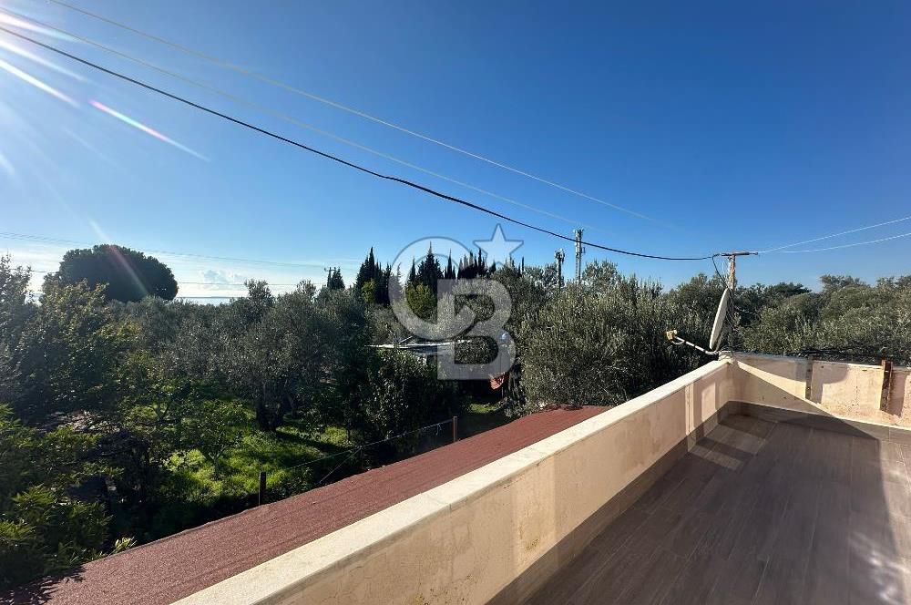 AYVACIK AHMETÇE EŞSİZ KONUMDA DENİZE 40 MT SATILIK VİLLA & ARAZİ