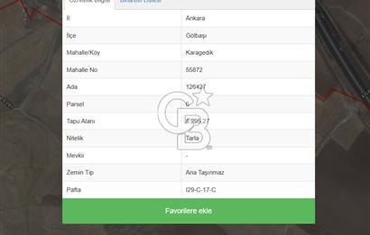 Gölbaşı Karagedik'te satılık arsa