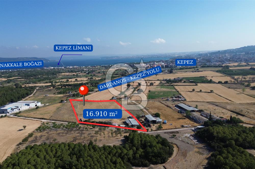 ÇANAKKALE MERKEZ DARDANOS’TA 16.910 m² SATILIK TARLA