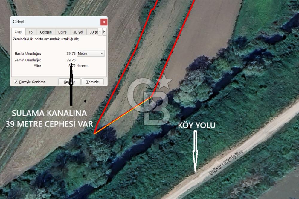 HENDEK SOĞUKSU DA SATILIK 11984 METREKARE TARLA