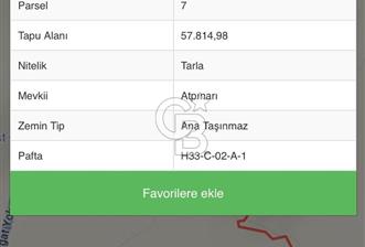 ÇORUM ALACA KARGIN ATPINARI MEVKİİNDE 11.562 M2 SATILIK TARLA - 2 - 327922
