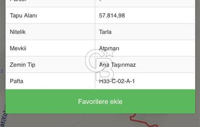 ÇORUM ALACA KARGIN ATPINARI MEVKİİNDE 11.562 M2 SATILIK TARLA