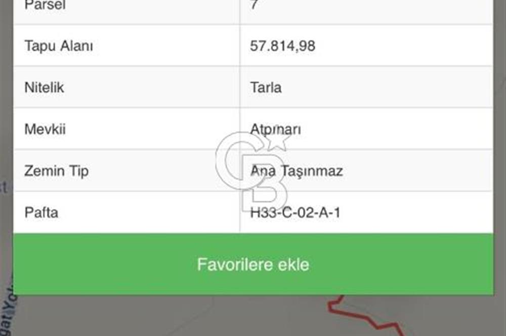 ÇORUM ALACA KARGIN ATPINARI MEVKİİNDE 11.562 M2 SATILIK TARLA