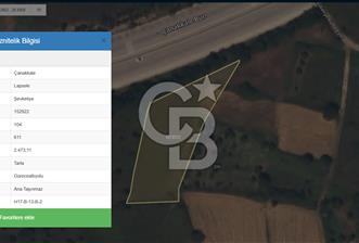 ÇANAKKALE LAPSEKİ ŞEVKETİYE’DE 1/3 HİSSELİ  SATILIK TARLA - 7 - 327968