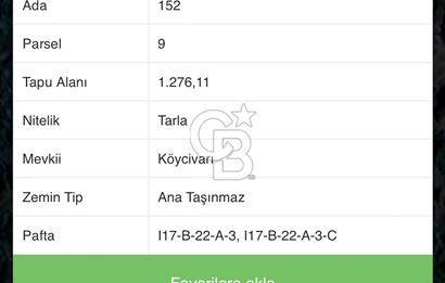ÇANAKKALE BAYRAMİÇ DAĞOBA KÖY MERKEZİNDE SATILIK 1276 M2 ARSA
