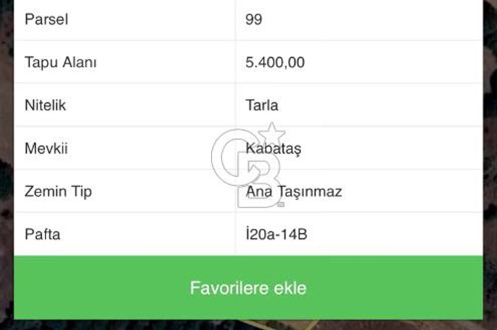 SUSURLUK KOCAPINAR’DA 5.400 M2 SATILIK TARLA