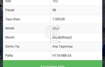 ÇANAKKALE LAPSEKİ BEYBAŞ KÖYÜ KÖY İÇİ İMARLI SATILIK ARSA