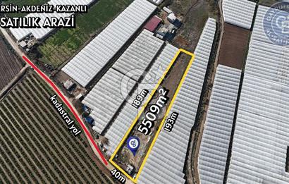 MERSİN- AKDENİZ-KAZANLI 5509M² SATILIK ARAZİ