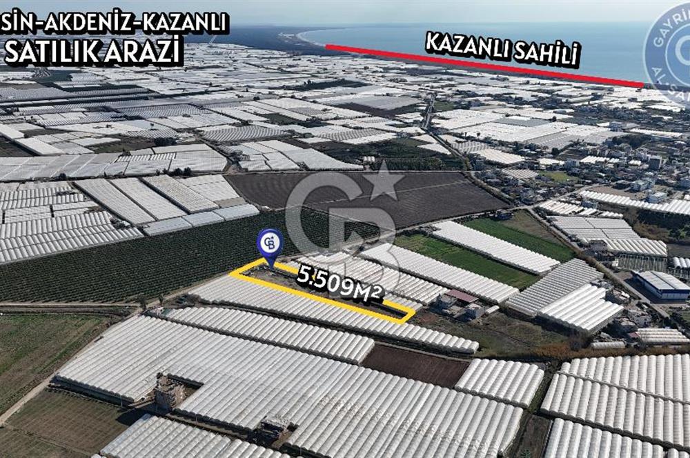 MERSİN- AKDENİZ-KAZANLI 5509M² SATILIK ARAZİ