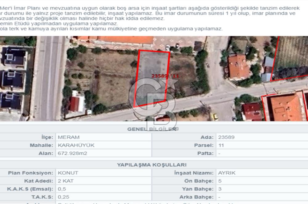 CB DİNAMİKTEN  0.50 EMSAL SATILIK VİLLA ARSASI
