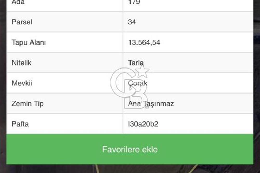 ELMADAĞ KARACAHASAN MAH'DE TEK TAPU 13 DÖNÜM SULU TARLA