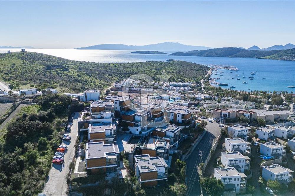 Bodrum Bardakçıda deniz manzaralı daire