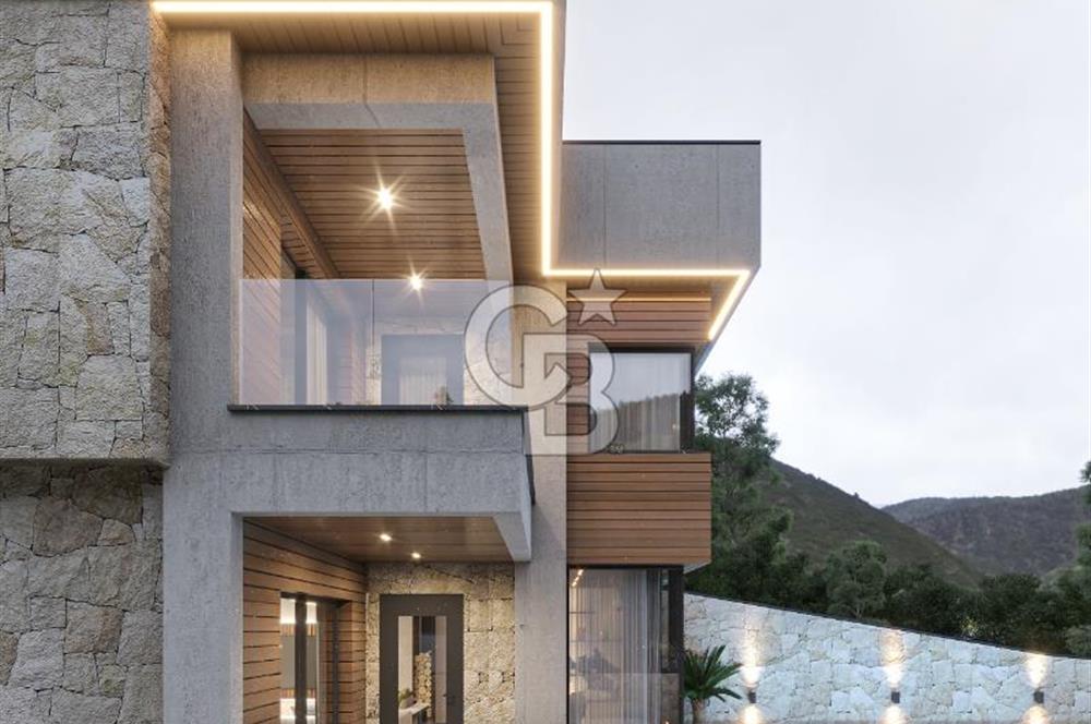 FOÇA KOZBEYLİ'DE 5+1 TRİPLEX LOFT HAVUZLU SATILIK MÜSTAKİL VİLLA