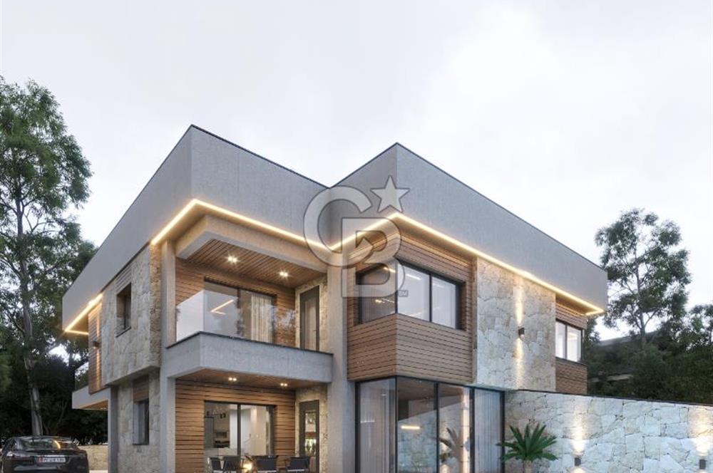 FOÇA KOZBEYLİ'DE 5+1 TRİPLEX LOFT HAVUZLU SATILIK MÜSTAKİL VİLLA