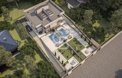 FOÇA KOZBEYLİ'DE 5+1 TRİPLEX LOFT HAVUZLU SATILIK MÜSTAKİL VİLLA
