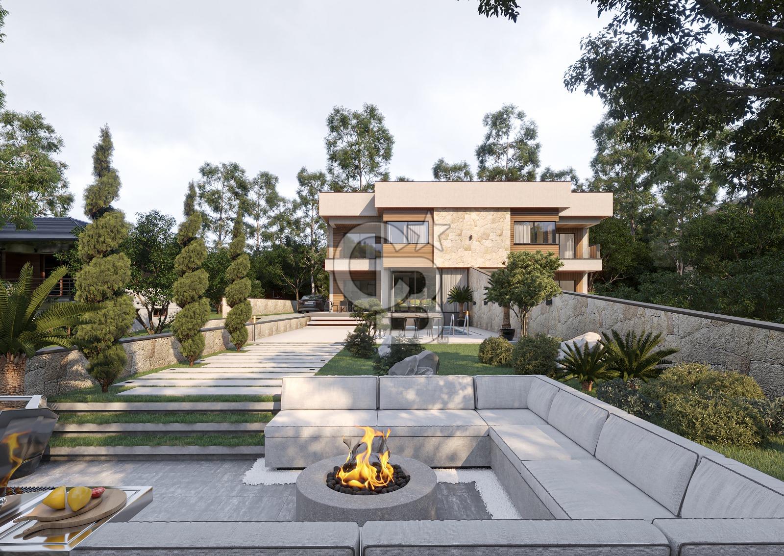 FOÇA KOZBEYLİ'DE 5+1 TRİPLEX LOFT HAVUZLU SATILIK MÜSTAKİL VİLLA