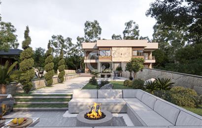 FOÇA KOZBEYLİ'DE 5+1 TRİPLEX LOFT HAVUZLU SATILIK MÜSTAKİL VİLLA