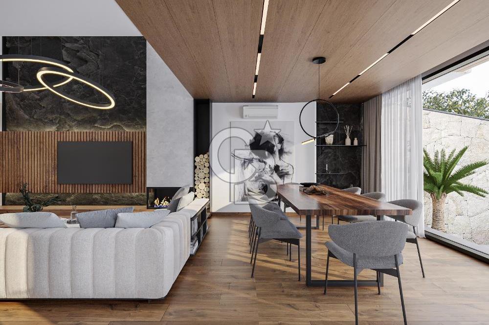 FOÇA KOZBEYLİ'DE 5+1 TRİPLEX LOFT HAVUZLU SATILIK MÜSTAKİL VİLLA