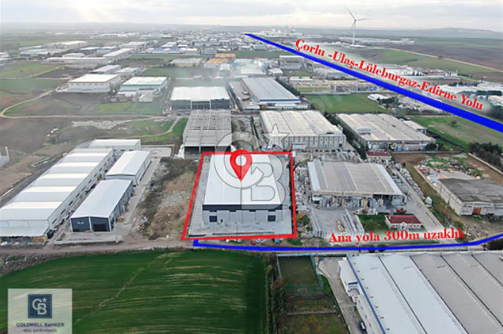 Tekirdağ Ergene Ulaş OSB de 9.413,73 m2 Satılık Depo