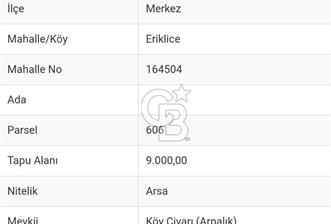 KIRKLARELİ MERKEZ ERİKLİCE DE 346 MT. VİLLA İMARLI ARSA - 1 - 328446