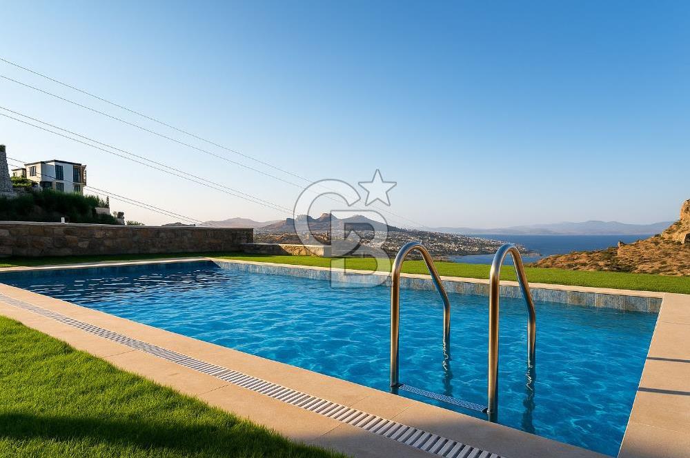 Bodrum Yalıkavak Satılık Deniz Manzaralı 5+1 Havuzlu