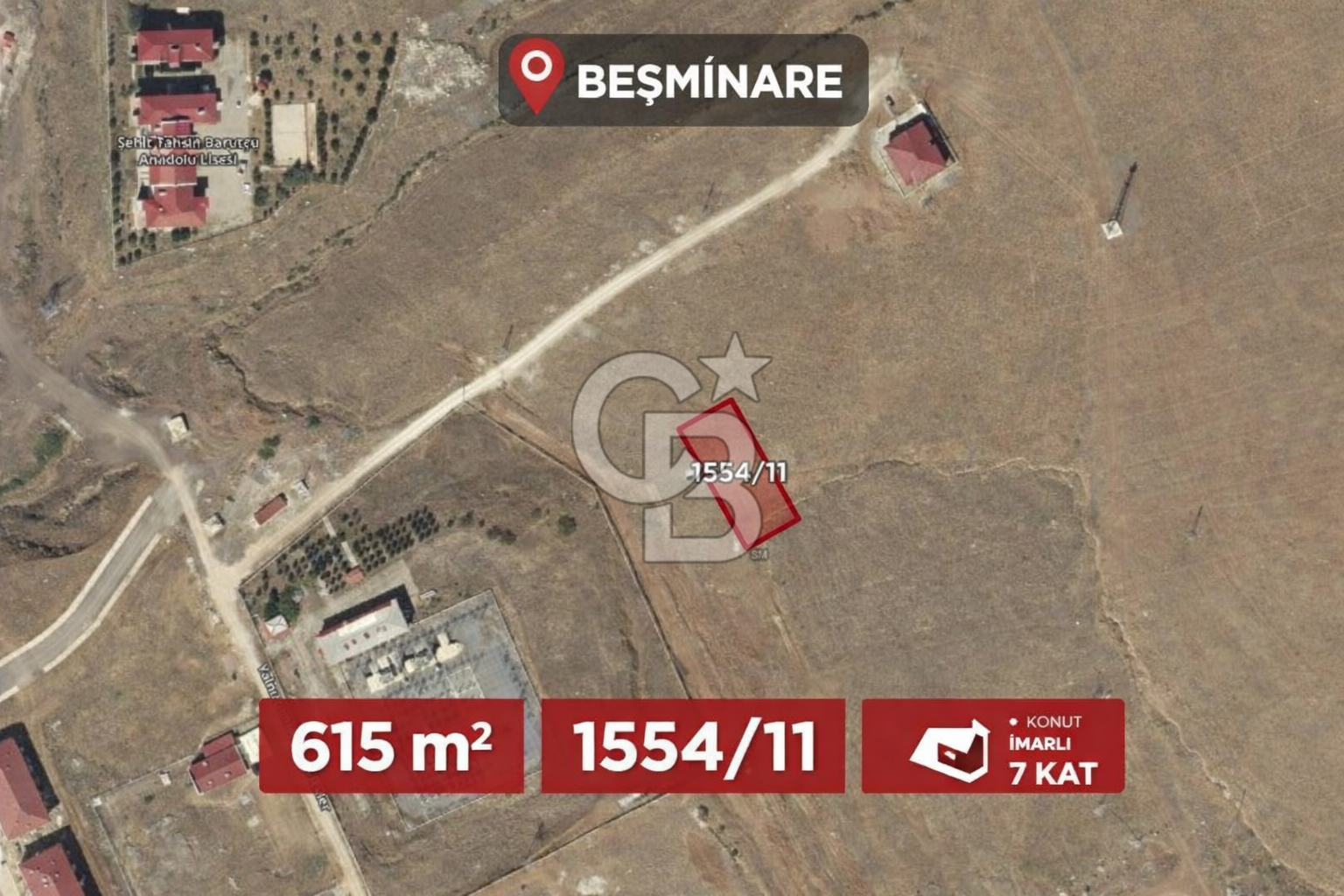 Beşminarenin En Değerli Aksında 7 Kat İmarlı 615 m² Yatırımlık