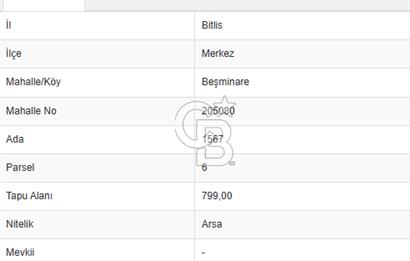 Üniversite ve Çevreyoluna Yakın 6 Kat İmarlı 799 m² Konut Arsası