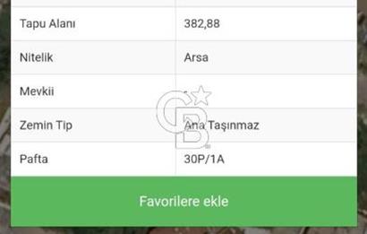  YALOVA MERKEZ FEVZİÇAKMAK DA SATILIK 3 KAT İMARLI 383M2 ARSA!