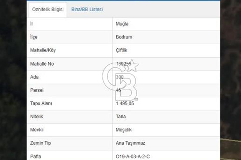 Bodrum Çiftlik'te  Satılık Tarla