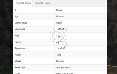 Bodrum Çiftlik'te  Satılık Tarla