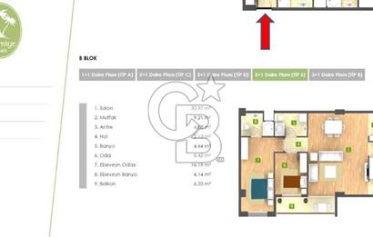 Palmiye Park Renova Sitesinde Satılık Büyük 2+1 Daire