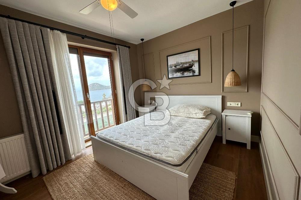 BODRUM YALIKAVAK BUTİK SİTE İÇİNDE DENİZ MANZARALI SATILIK VİLLA