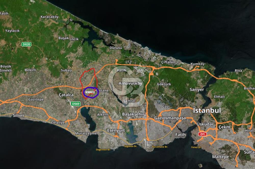 CB'DAN ÇATALCA NAKKAŞ 275M2, HAVAALANINA YAKIN, YOLA CEPHE