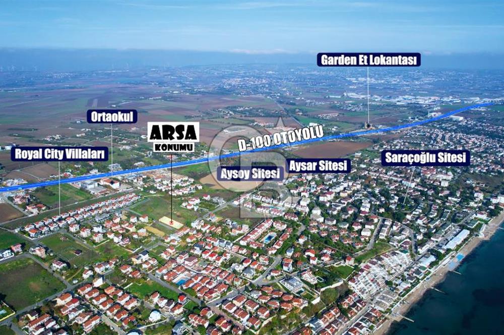 Silivri Cumhuriyet Mh. Deniz Manzaralı Satılık Köşe Parsel Arsa