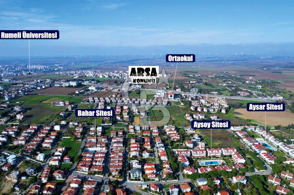 Silivri Cumhuriyet Mh. Deniz Manzaralı Satılık Köşe Parsel Arsa